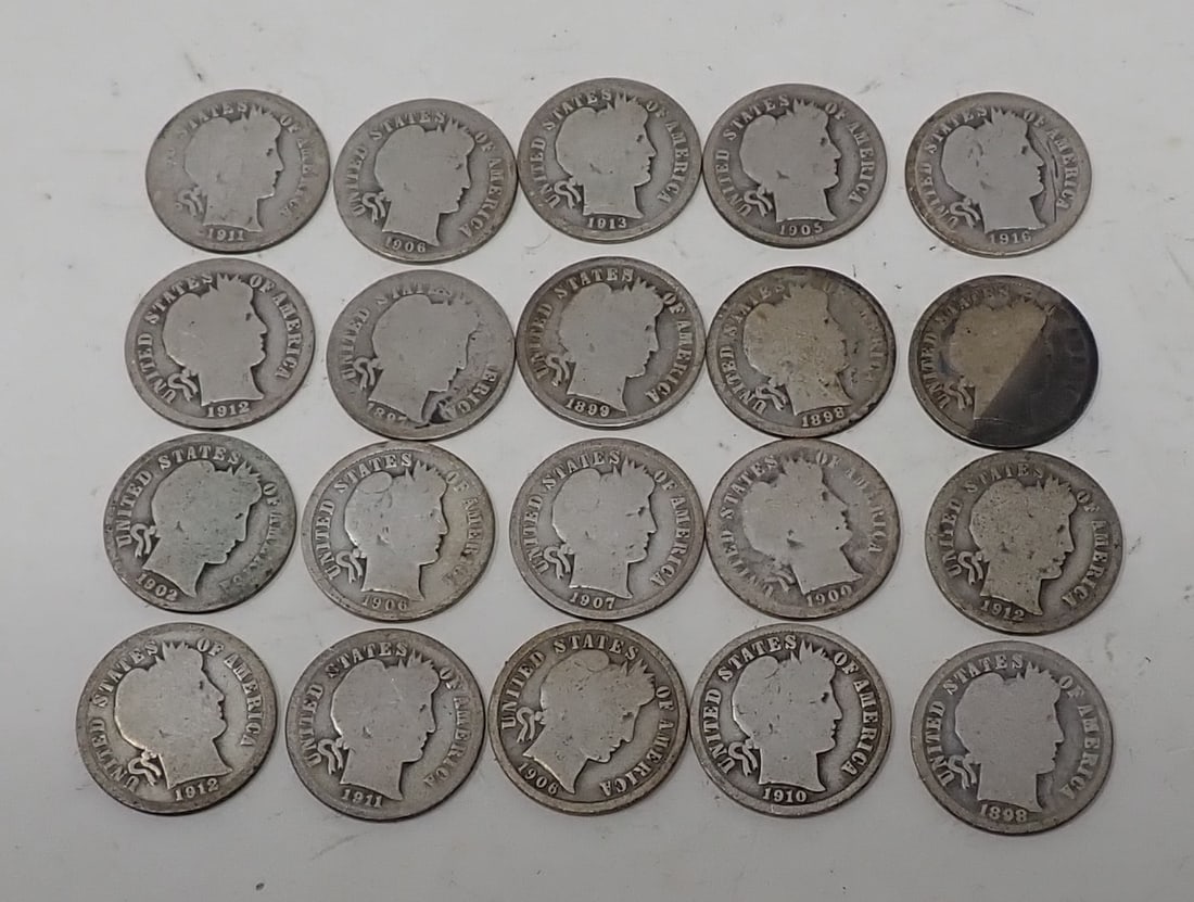 1898 - 1916 Barber Dimes (1 of 4)