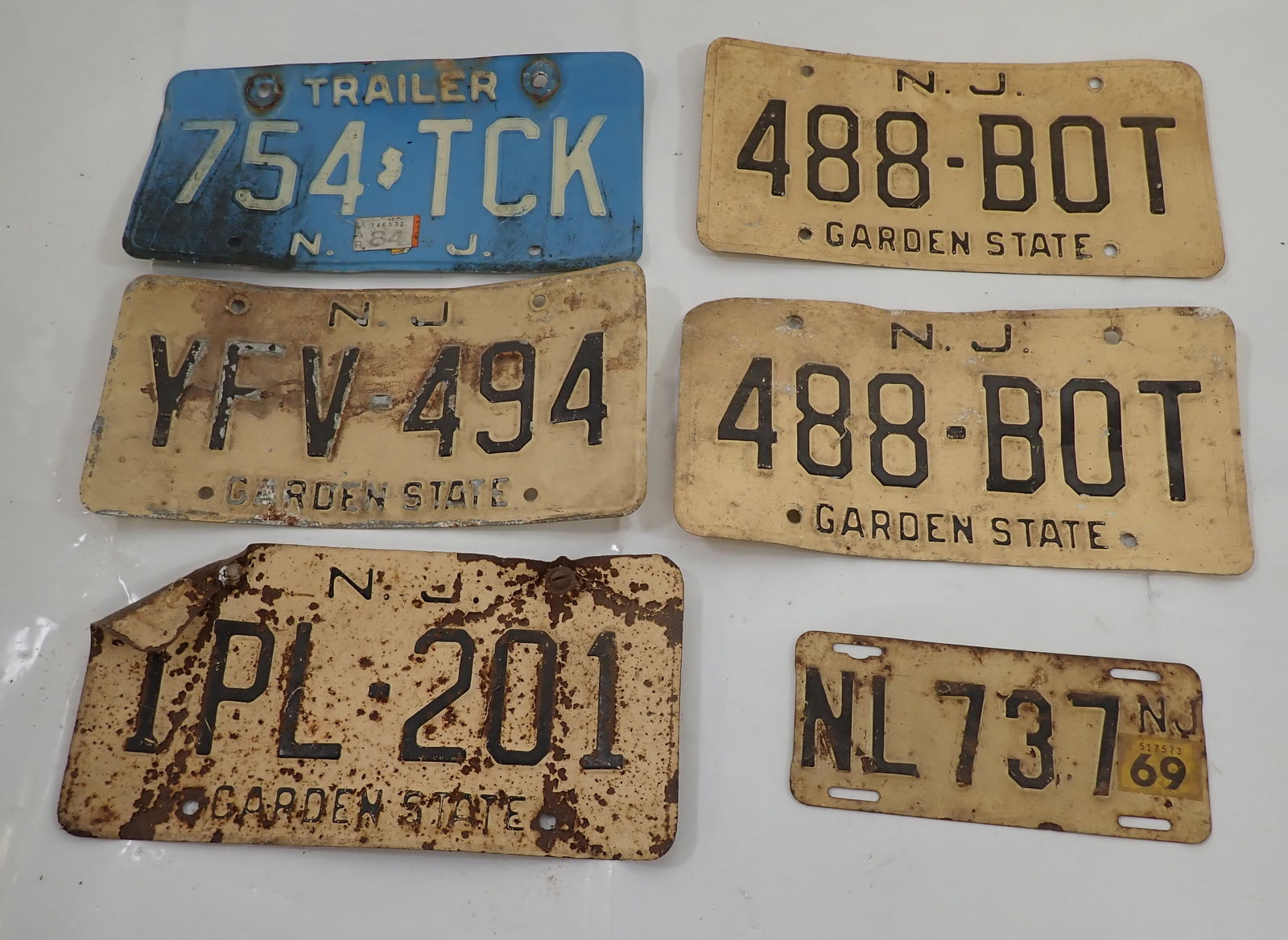 New Jersey License Plates incl Motorcycle (1 of 1)