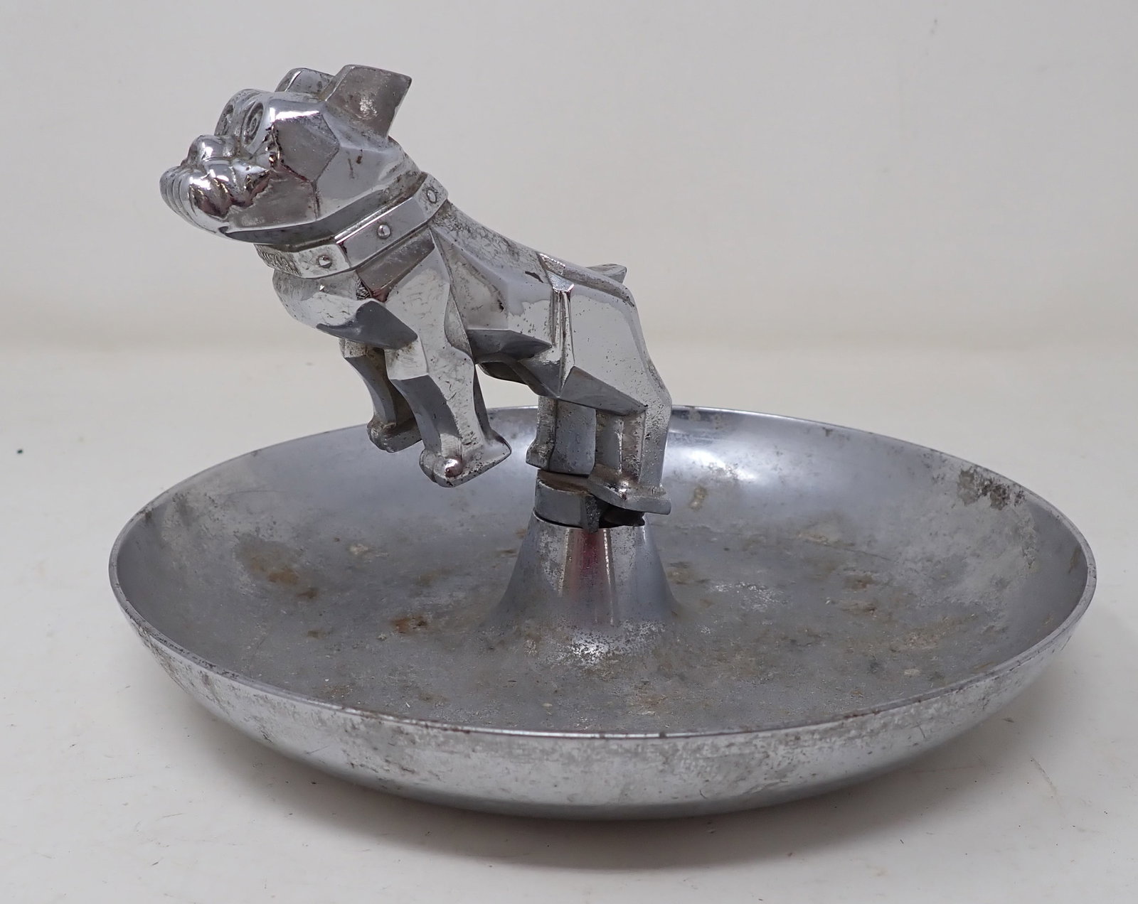Mack Jr. Bulldog Ashtray: Apprx 6 3/4" in diameter and 4 3/4" tall.