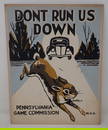 Joe Wolf WPA PA Game Commission Rabbit Sign