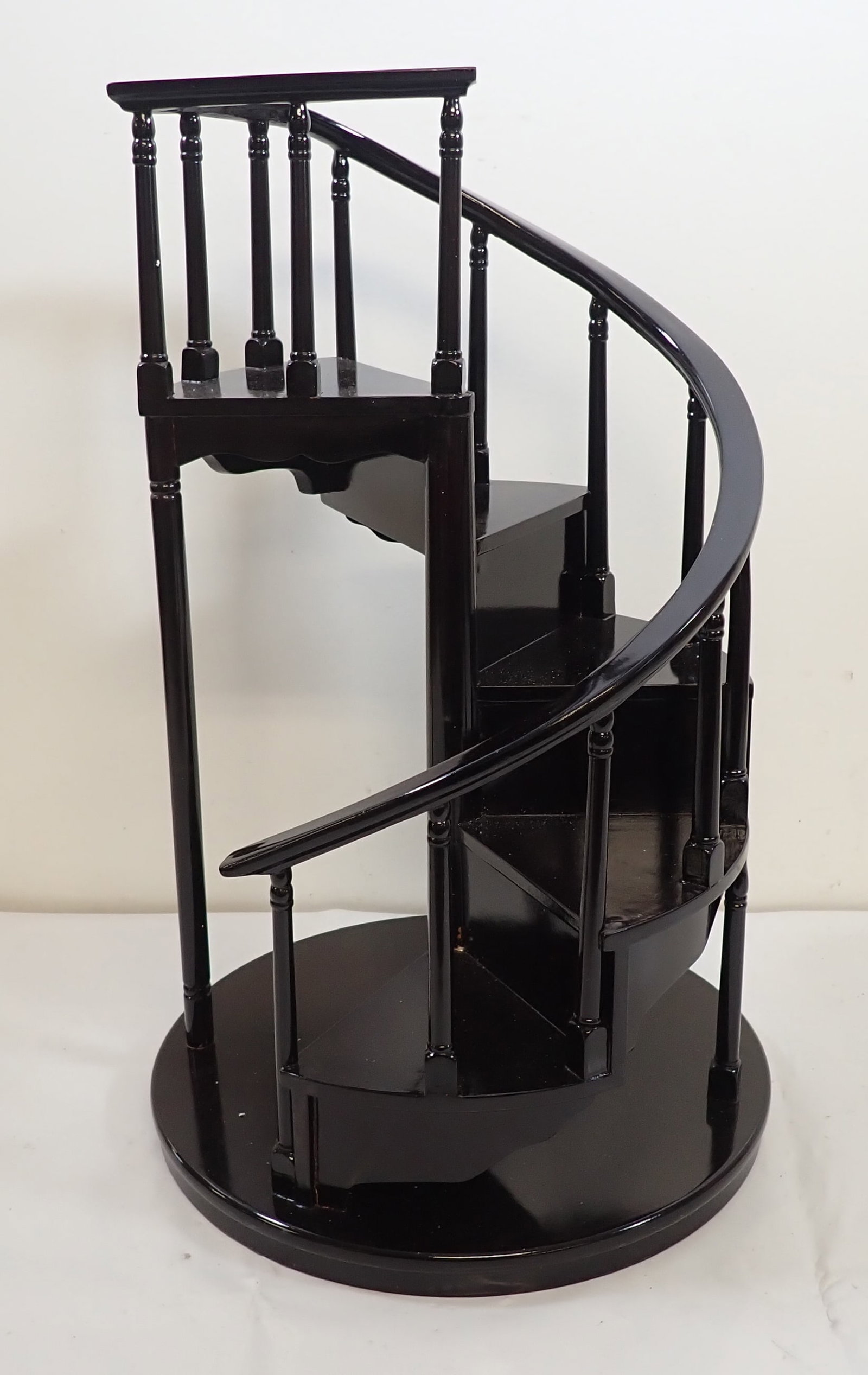 Byers Choice Spiral Staircase: Approx 14" in diameter and 22 1/4" tall. Shipping is available