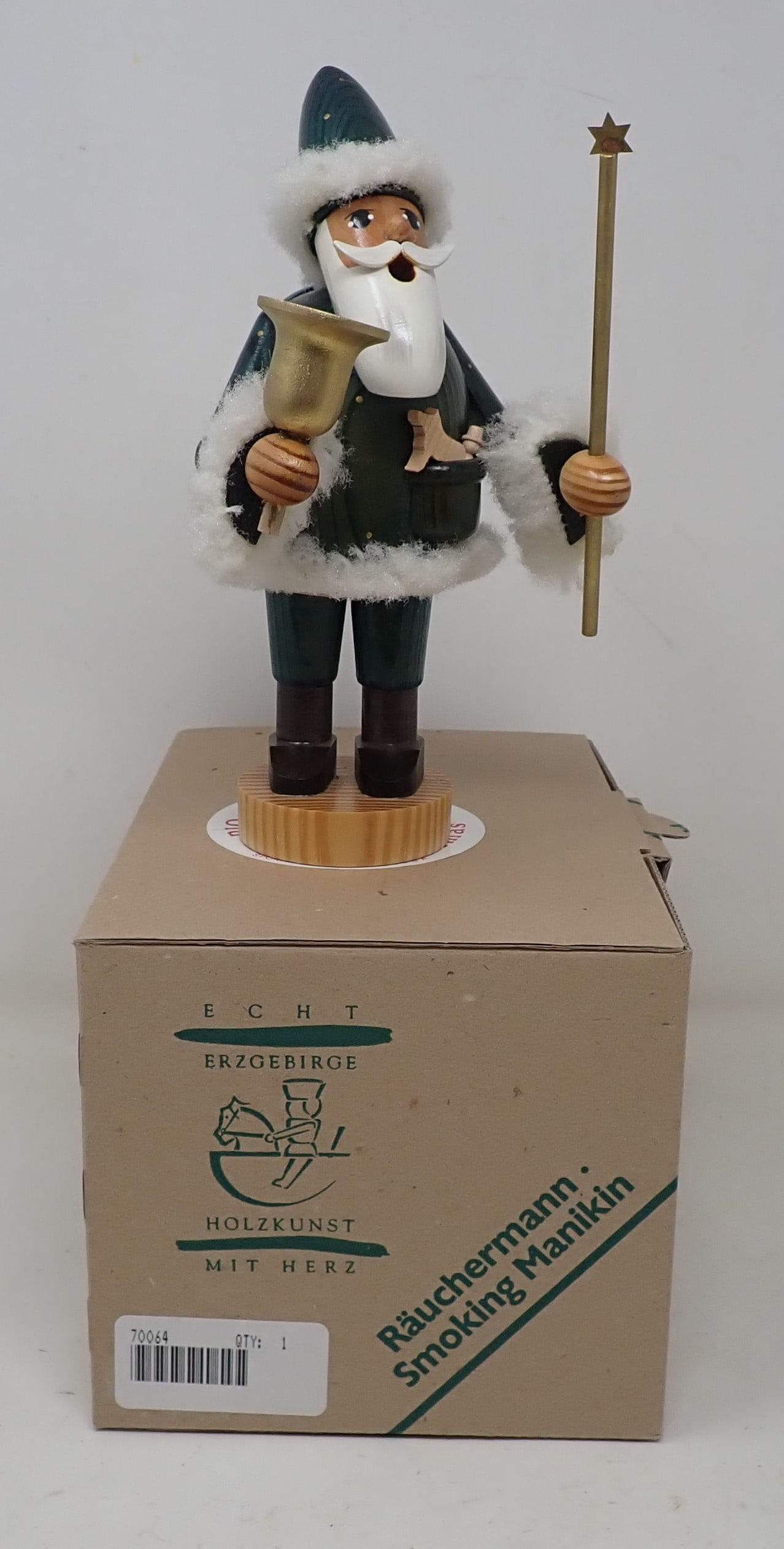 Rauchermann Smoking Manikin Incense Burner: Approx 8" tall