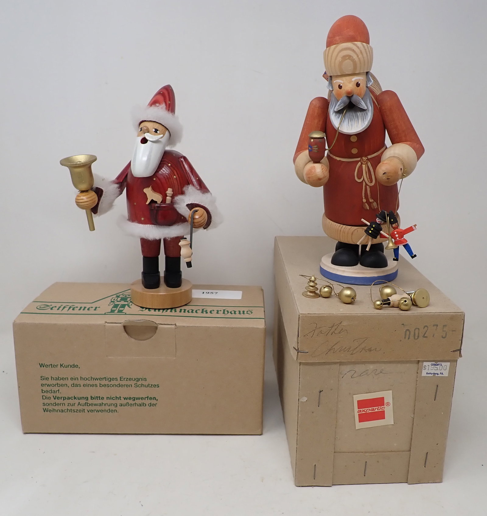 German Incense Burners: Tallest is apprx 8 3/4"