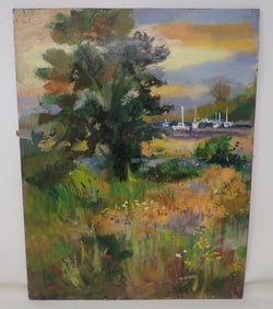 John Reilly Oil on Board Painting