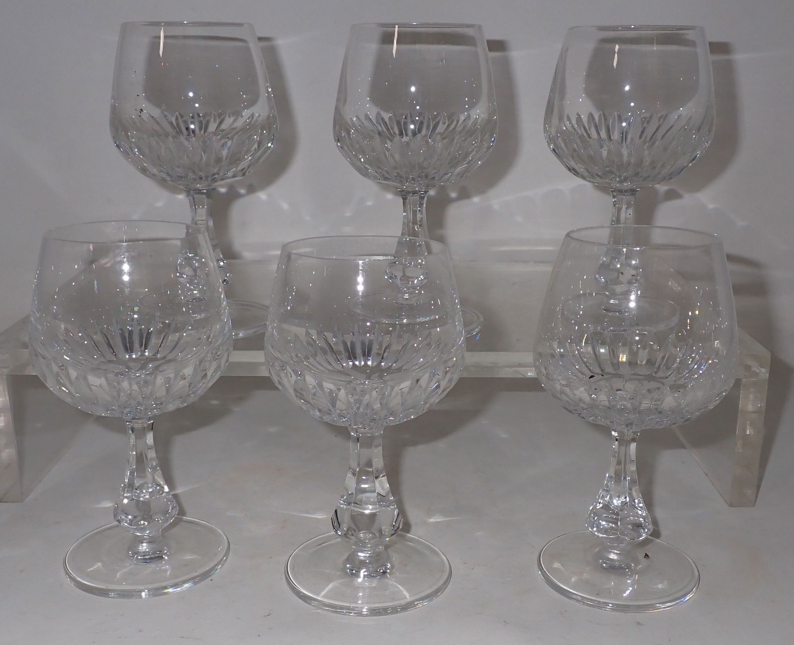 6 Spode Goblets: Approx 3" in diameter and 5 1/2" tall