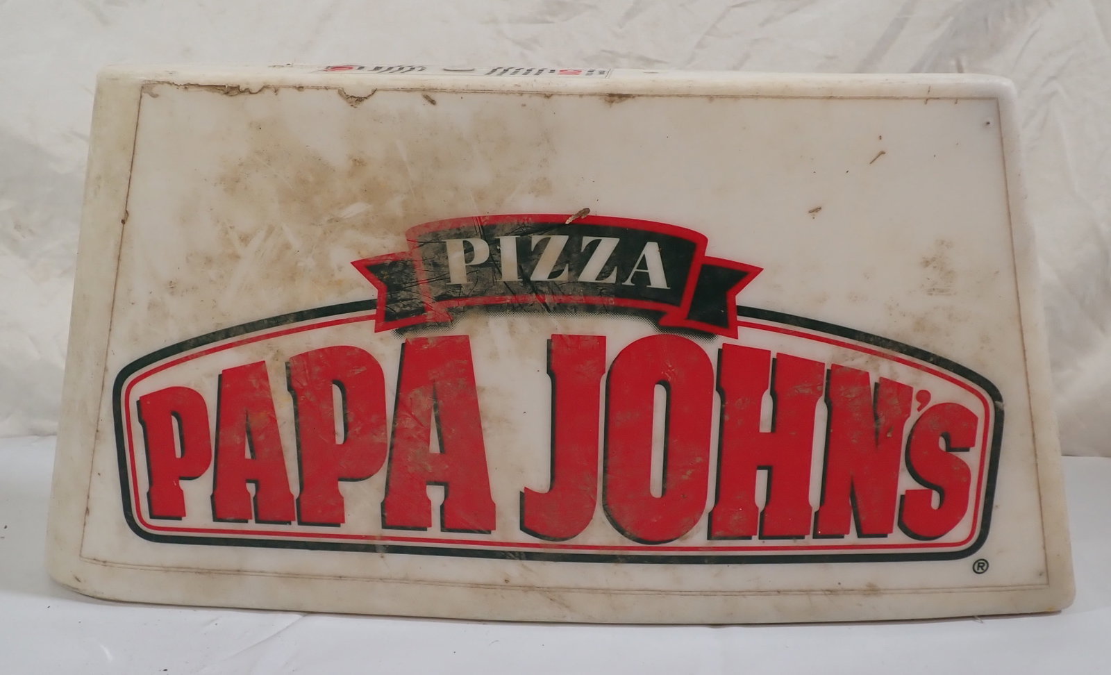 Papa Johns Pizza Sign: Apprx 23 1/2" long and 12" tall