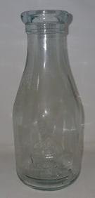 Large Embossed Milk Bottle