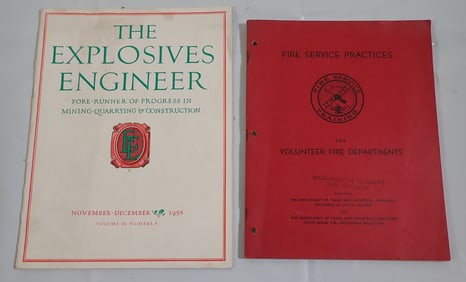 1958 Explosives Engineer Magazine Fire Service Practice Booklet