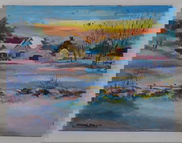 John Reilly Country Winter Painting