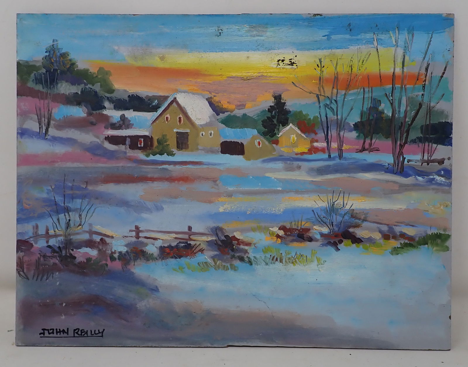 John Reilly Country Winter Painting (1 of 3)