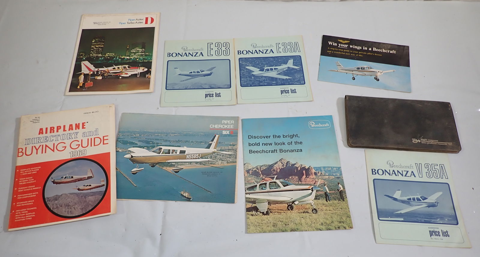 Beechcraft Piper Airplane Brochures & Misc: Getting all pictured