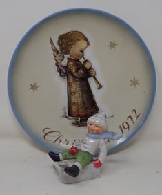 1972 Hummel Christmas Plate & Goebel Figure
