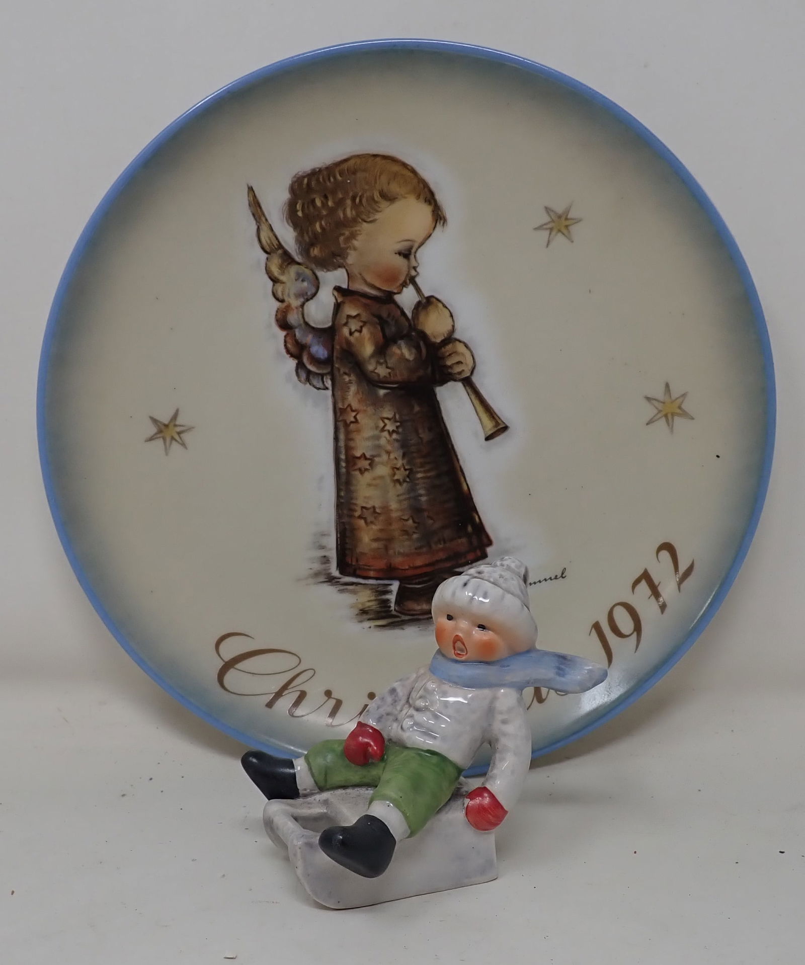 1972 Hummel Christmas Plate & Goebel Figure (1 of 2)