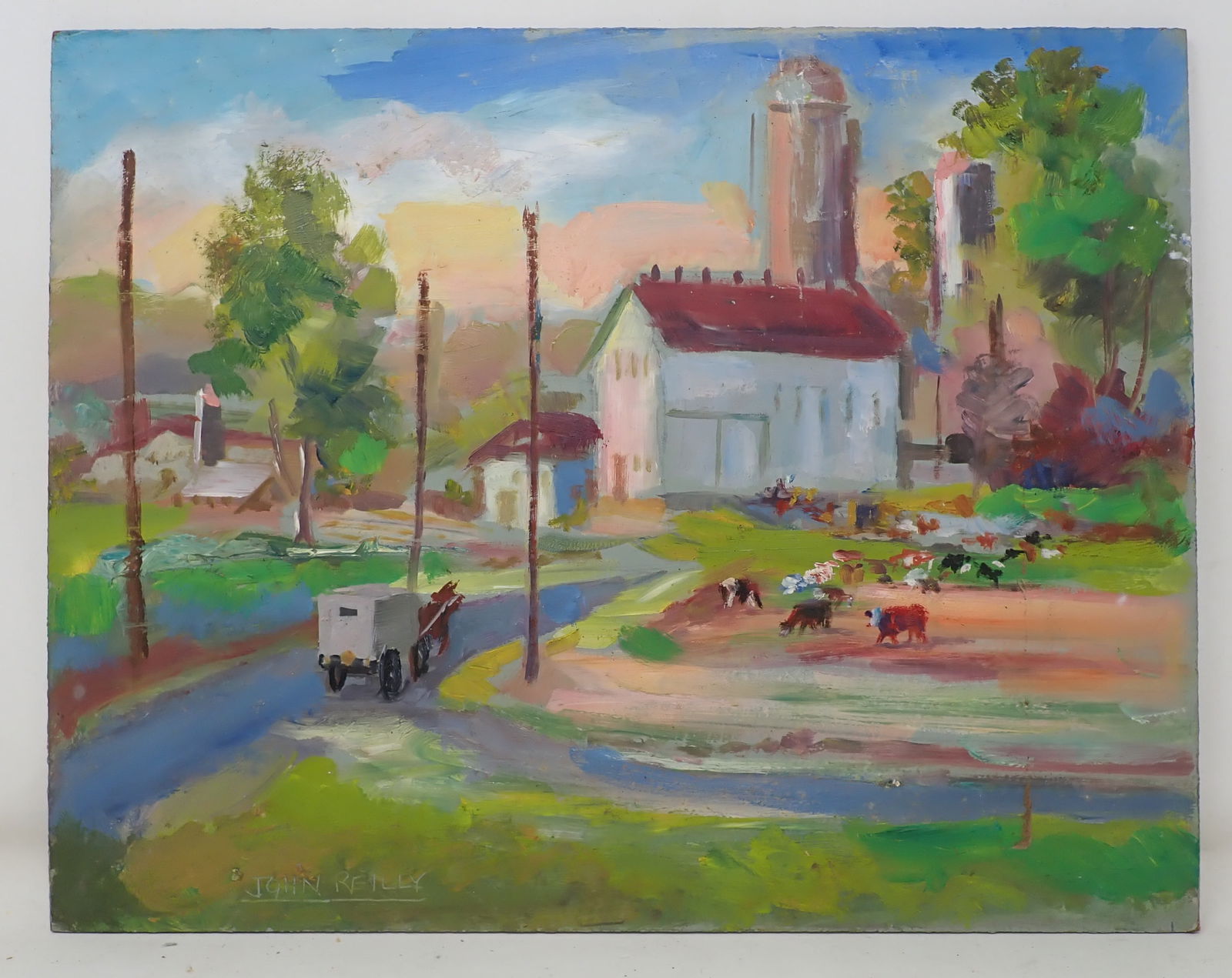 John Reilly Lancaster Co. Farm Oil Painting (1 of 3)