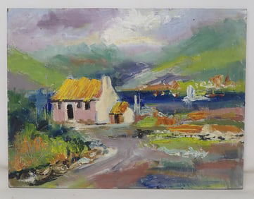 John Reilly Oil on Board Painting