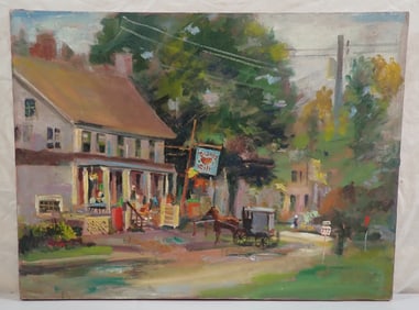 John Reilly Lancaster County Pa Oil on Canvas Painting