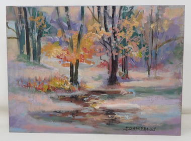 John Reilly Oil on Board Painting