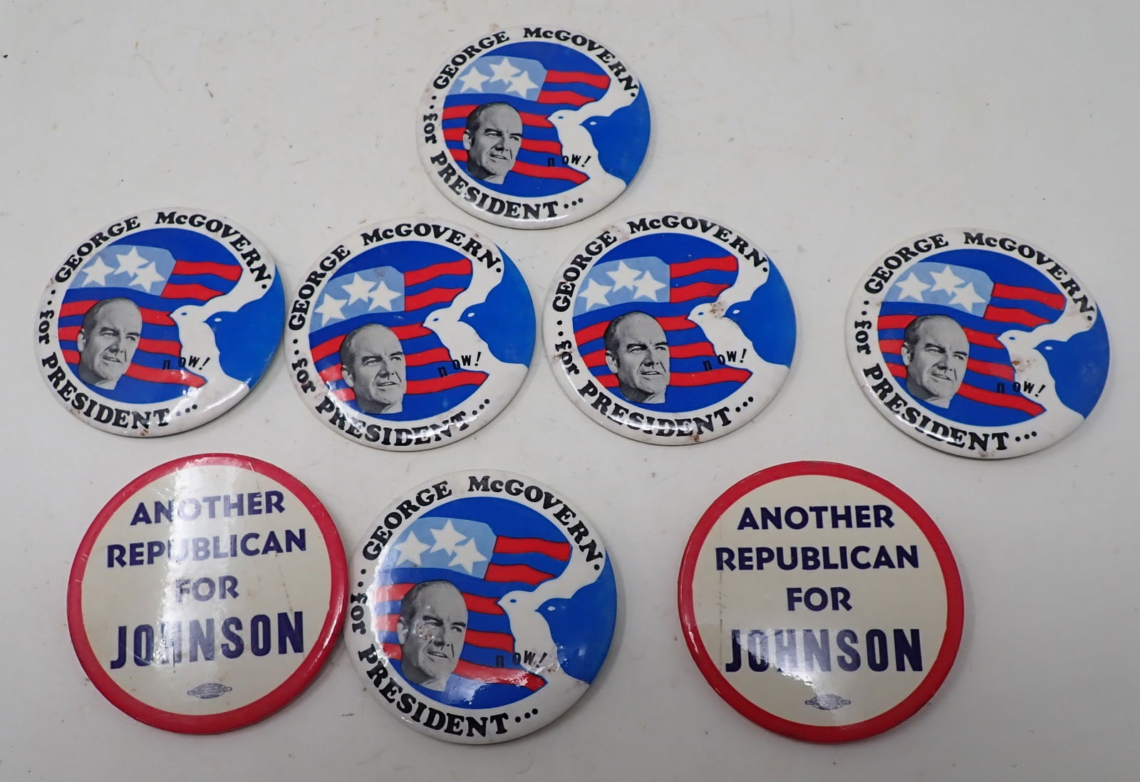 McGovern & Johnson Political Pinbacks (1 of 2)