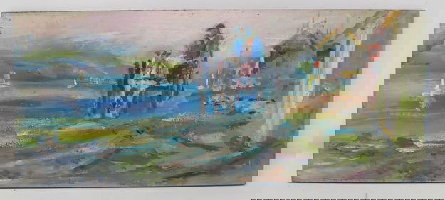 John Reilly Oil on Board Painting