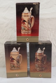 3 Anheuser Busch Steins