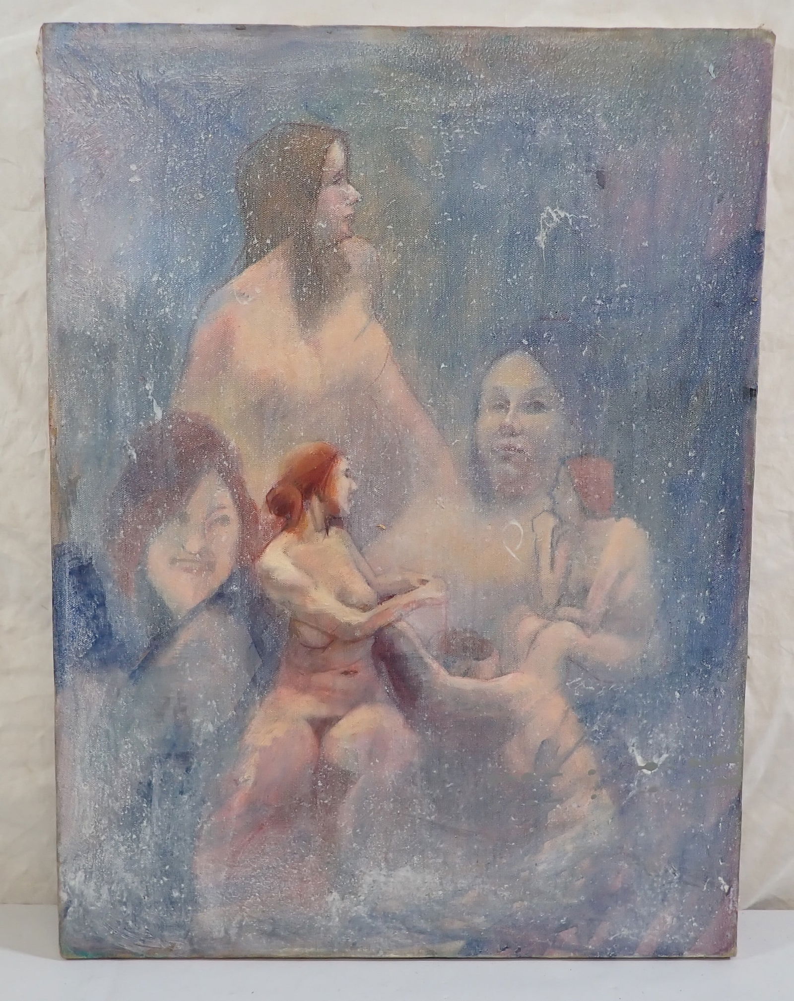 John Reilly Nudes Oil on Canvas Painting (1 of 2)