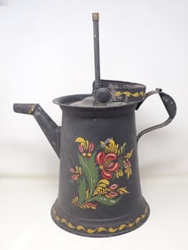 Toleware Coffee Pot Lamp Base