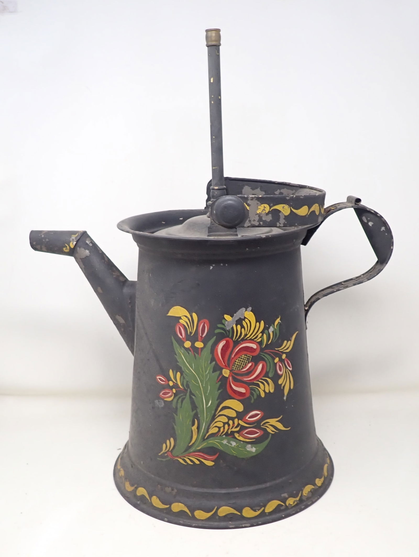 Toleware Coffee Pot Lamp Base (1 of 4)