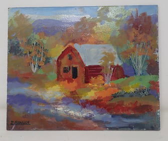 John Reilly Oil on Board Painting