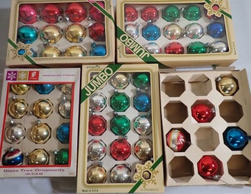 Vintage Christmas Ornaments and Lights