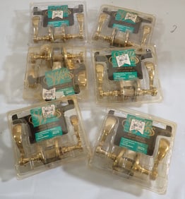 6 Bed & Bath Door Lever Sets