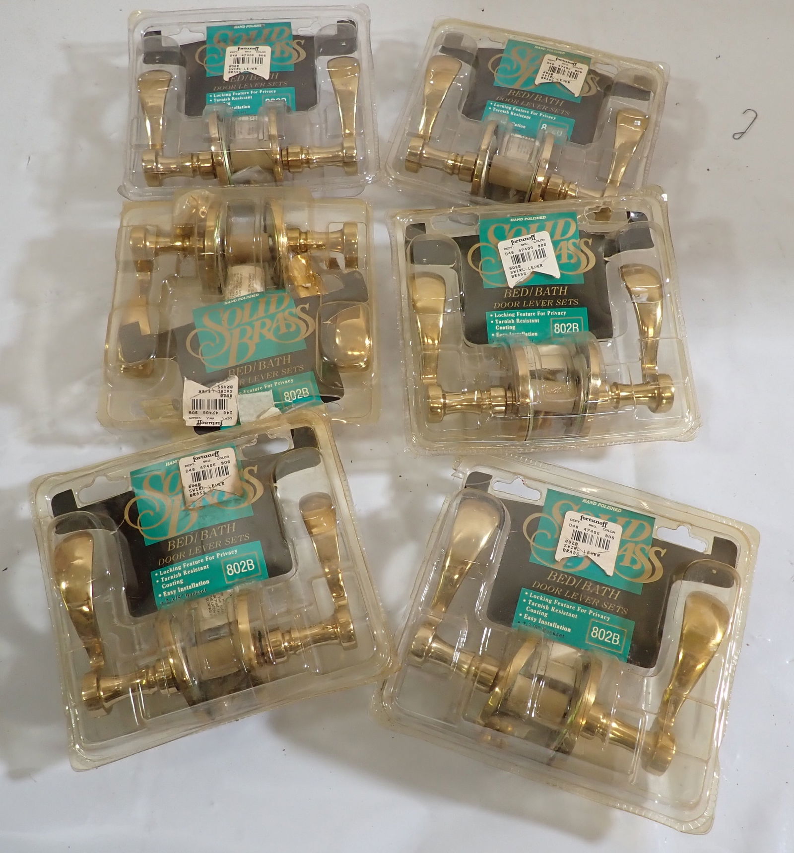 6 Bed & Bath Door Lever Sets (1 of 2)