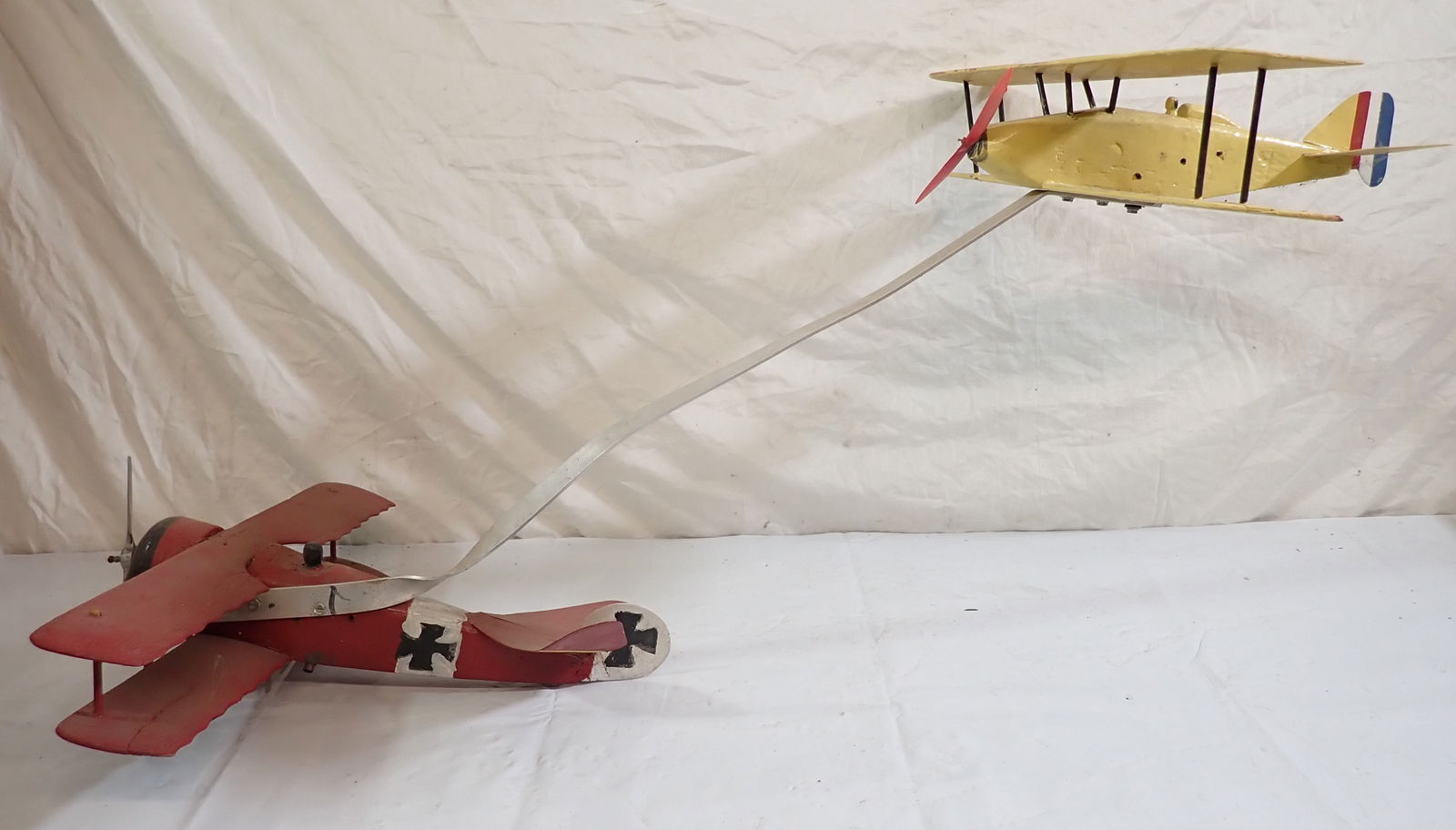 Model Wooden Airplanes: Red one is approx 20 1/2" x 19". No in house shipping !