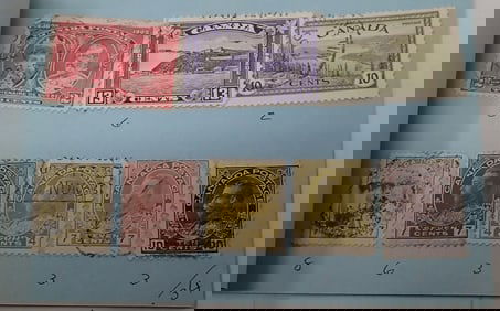 Canada & US Postage Stamps