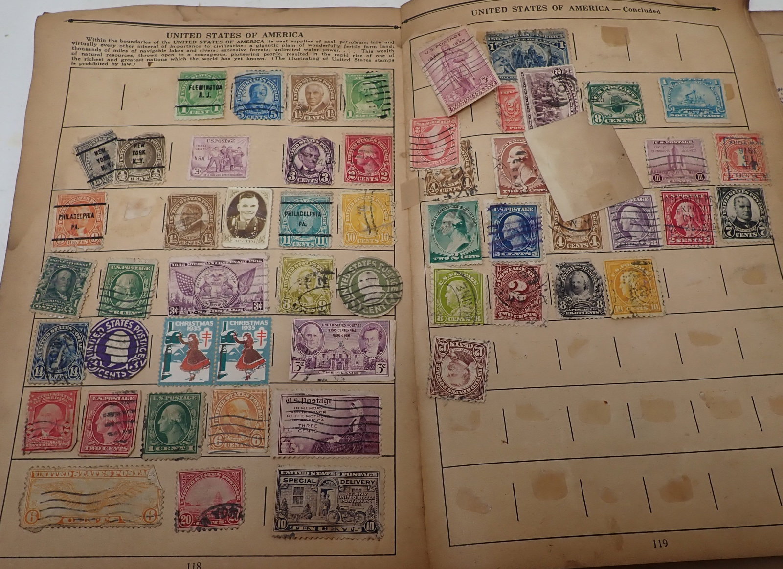 Ivory Stamp Album: Not all stamps in this album are pictured.