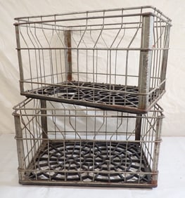 1986 1987 Krauszers Dairy Wire Milk Crates