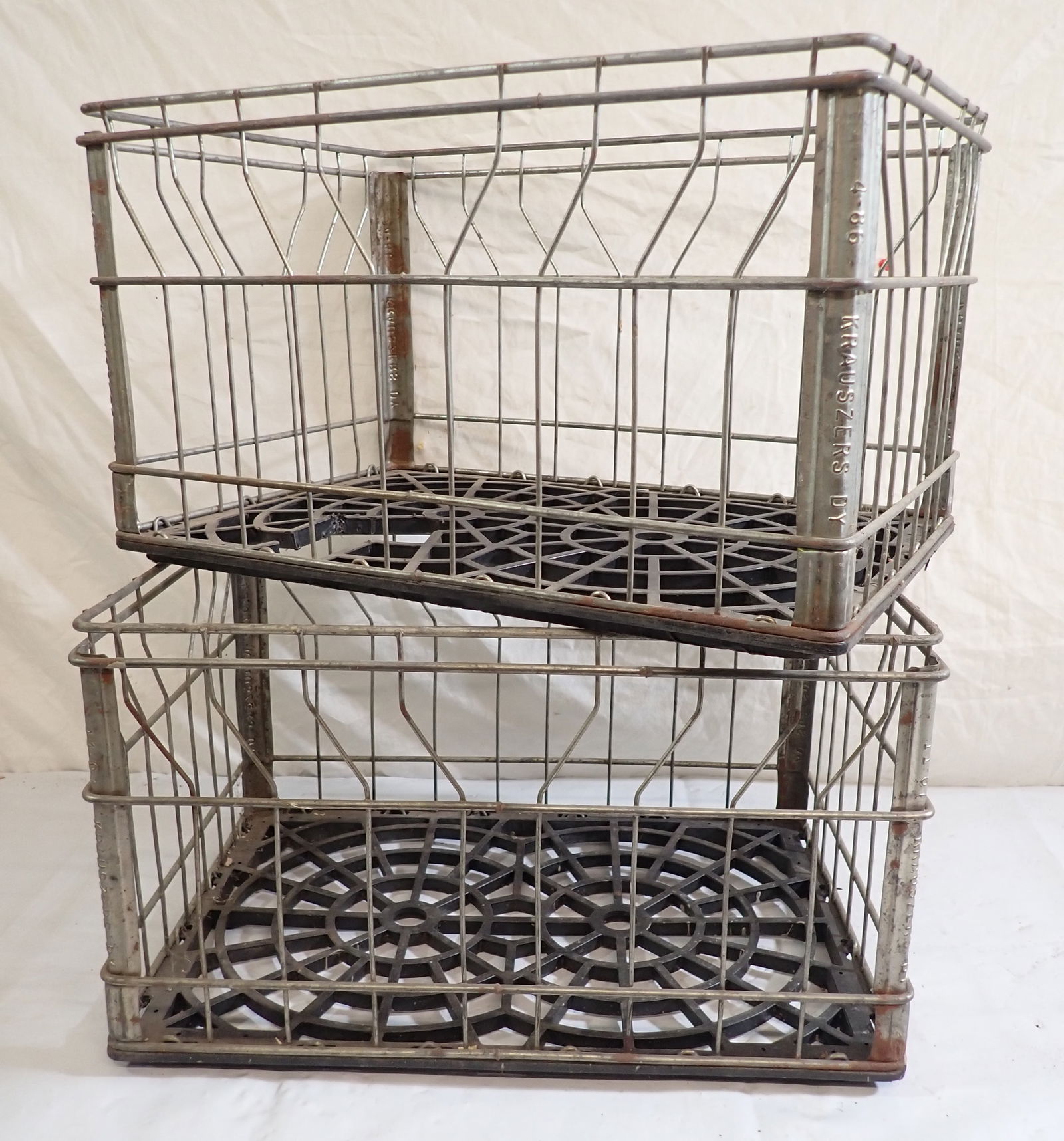 1986 1987 Krauszers Dairy Wire Milk Crates (1 of 2)