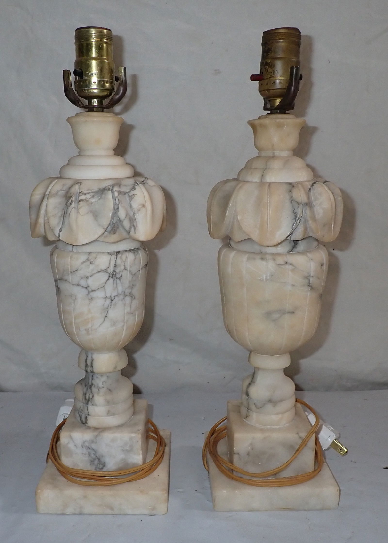 Pair of Alabaster Table Lamps (1 of 2)
