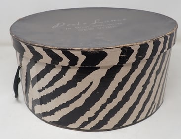 Perle Lance Zebra Hat Box