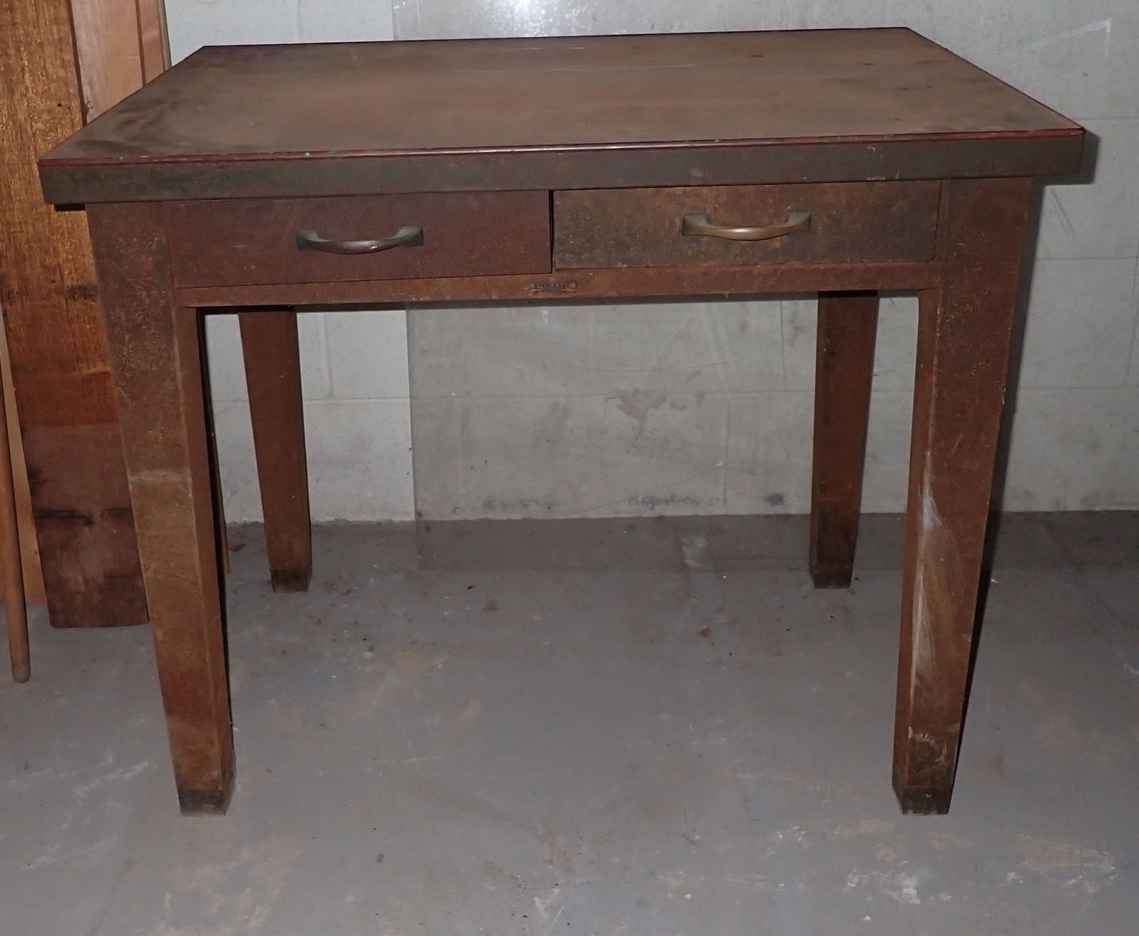 Industrial Table: Apprx 26" x 36" x 30 1/2" tall. No in house shipping !