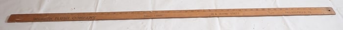 Wolkin Plush Co Philadelphia Pa Wooden Rule