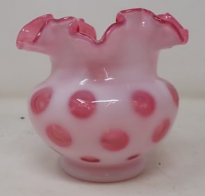 Fenton Pink Opalescent Vase