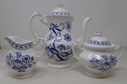 J&G Meakin Nordic Teapot Creamer & Sugar