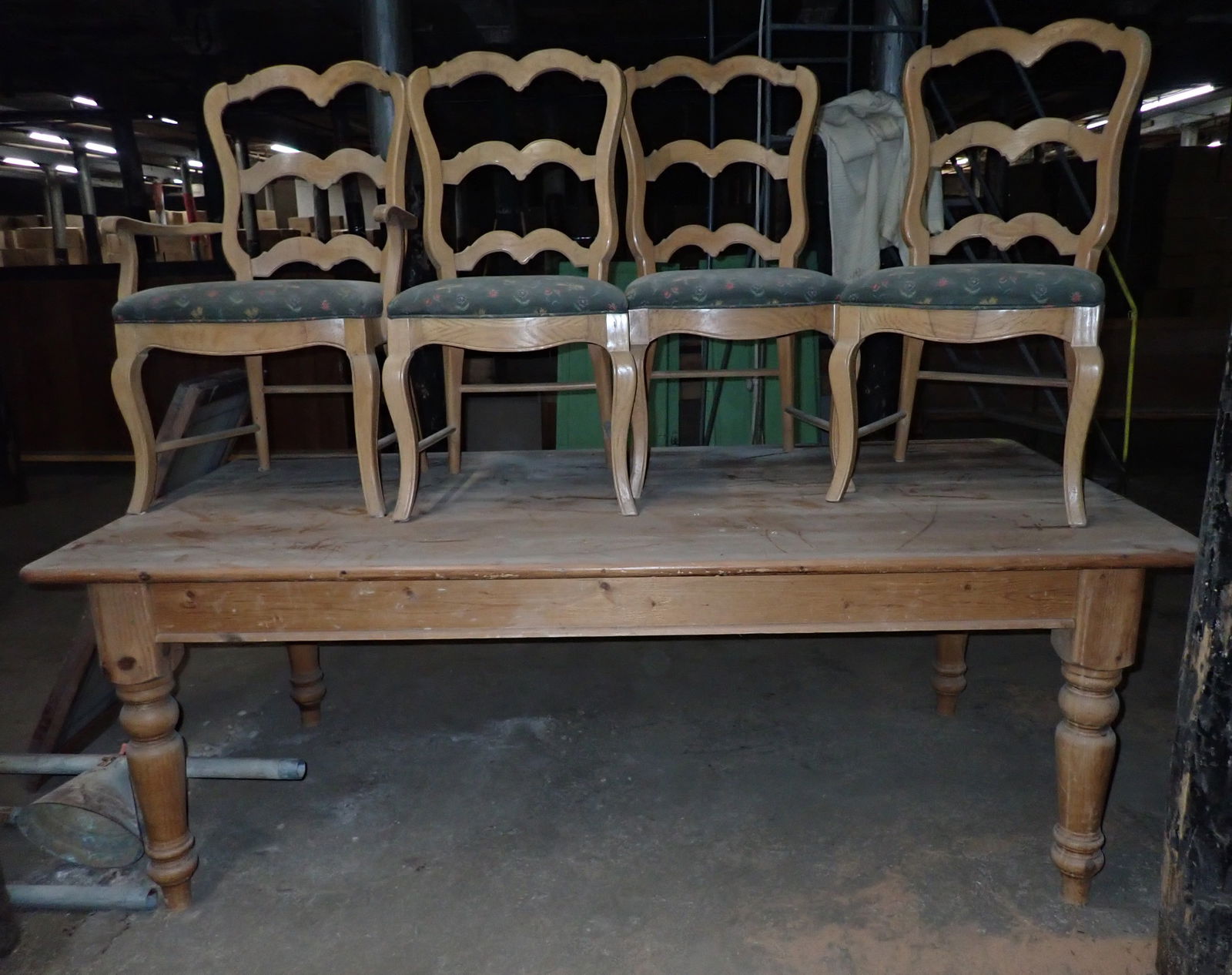 Pine Table & 4 Chairs (1 of 2)