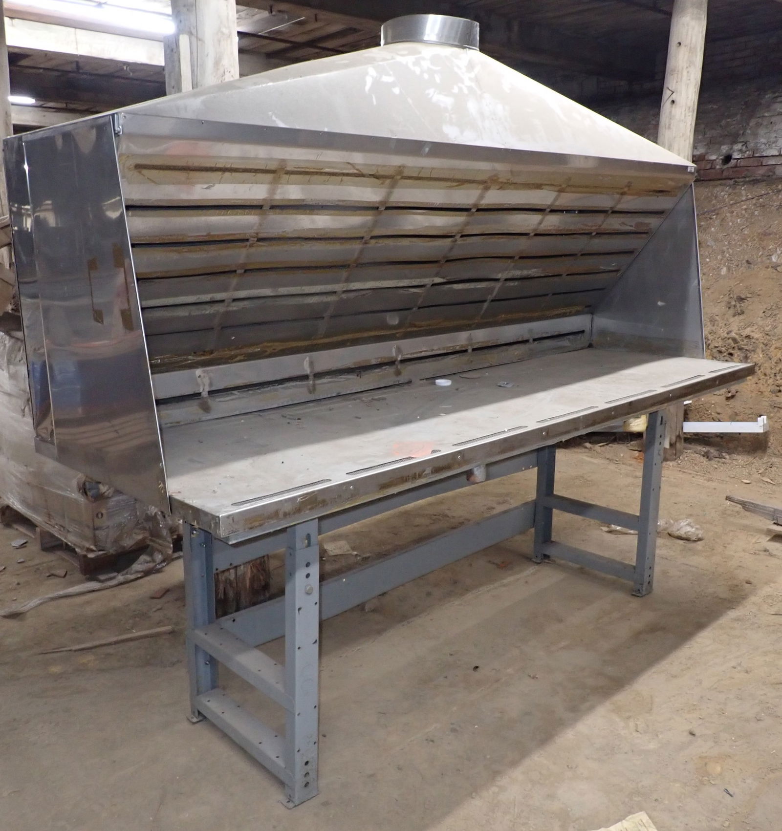 Welding Table: Apprx 36" x 96" x 81" tall. Bring proper help to load ! Pick up at Building B Location. No in house shipping !