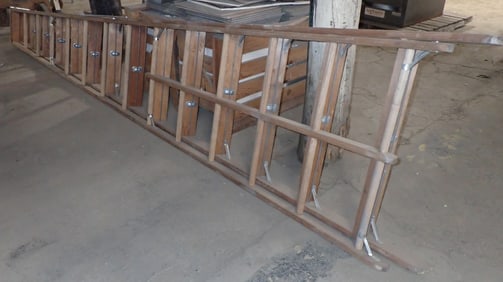 14' Wooden Step Ladder