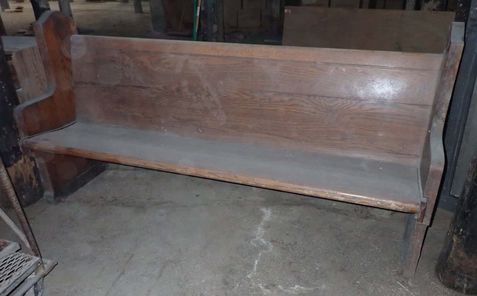 Church Pew: Approx 78" long. Bring help to load. Pick up at Building B Location. No in house shipping !