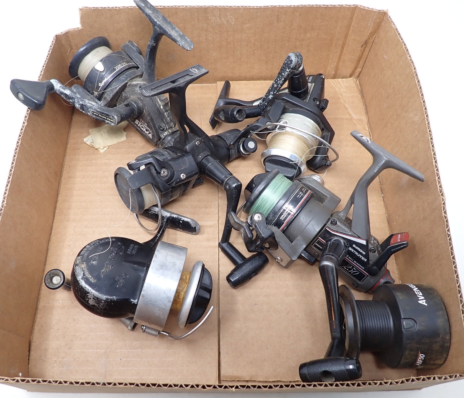 Shimano Airex Spinster & Misc Fishing Reels: Getting all pictured