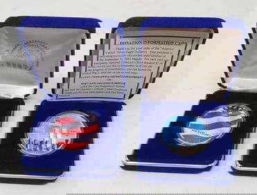 2001 America United Silver Eagle Dollars