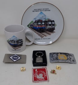 Amtrak Plate Central Railroad Belt Buckle & Misc