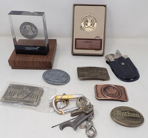 Belt Buckles Lucite Conrail Plaque